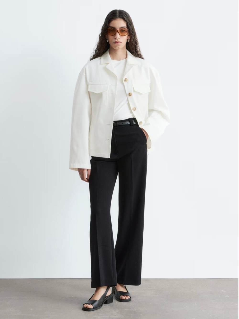 & Other Stories Wide Press Crease trousers
